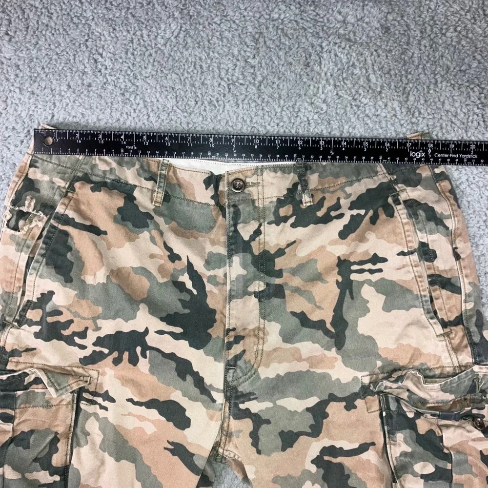 Levis Cargo Pants Men 36x31 Green Camo Outdoor Army Utility Grunge‎ Gorpcore y2k